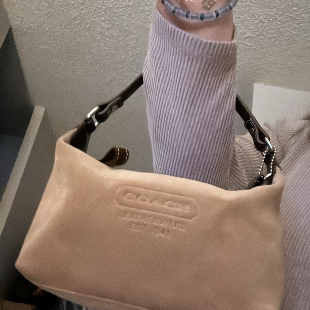 Coach Tan Suede Bag - Picture 9 of 10